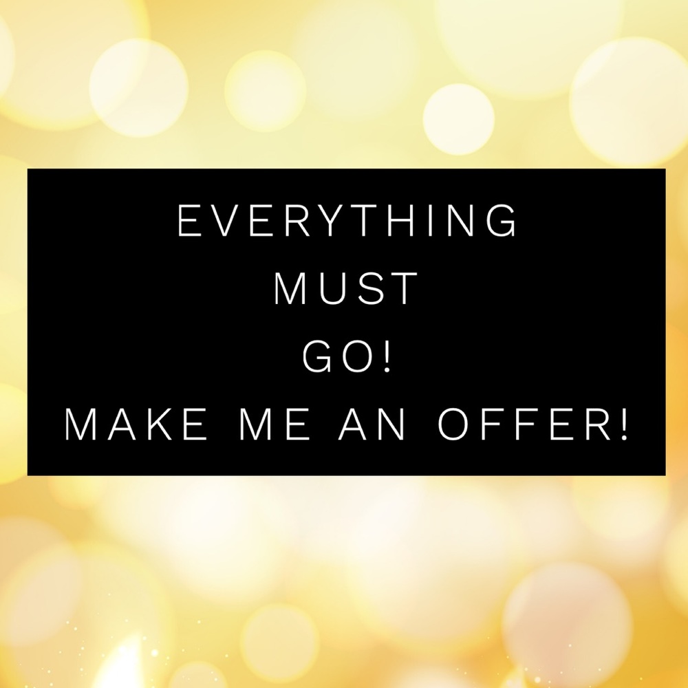 Clear my closet out! Make an offer I can’t refuse!